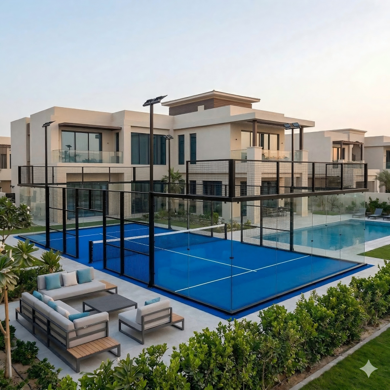 Private Villa Backyard Padel Court